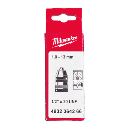 Milwaukee Boorkop 1.0-13mm 1/2x20 snelspan