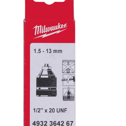 Milwaukee Snelspanboorhouder 1.5-13mm 1/2x20 - 4932364267