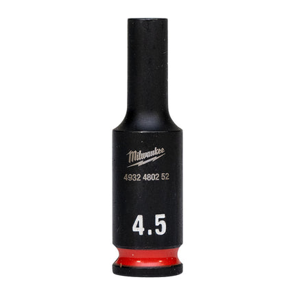 Milwaukee Krachtdop ¼” 4.5mm lang Shockwave- 4932480252