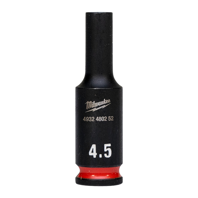 Milwaukee Krachtdop ¼” 4.5mm lang Shockwave- 4932480252