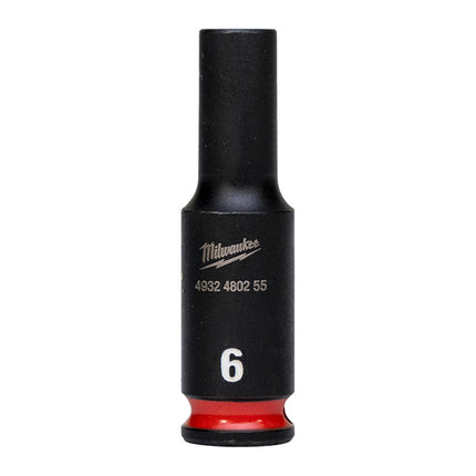 Milwaukee Krachtdop ¼” 6mm lang Shockwave- 4932480255