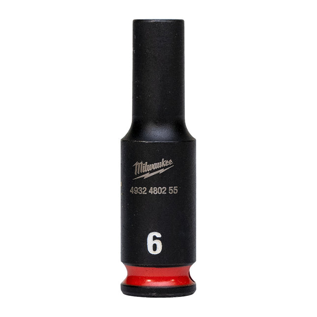 Milwaukee Krachtdop ¼” 6mm lang Shockwave- 4932480255