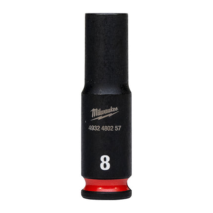 Milwaukee Krachtdop ¼” 8mm lang Shockwave- 4932480257