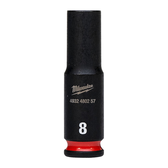 Milwaukee Krachtdop ¼” 8mm lang Shockwave- 4932480257