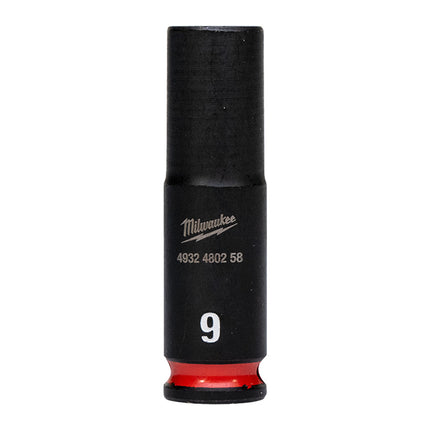 Milwaukee Krachtdop ¼” 9mm lang Shockwave- 4932480258