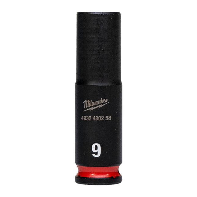 Milwaukee Krachtdop ¼” 9mm lang Shockwave- 4932480258