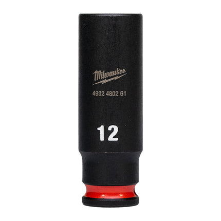 Milwaukee Krachtdop ¼” 12mm lang Shockwave- 4932480261