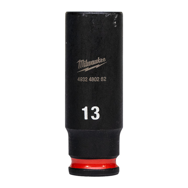Milwaukee Krachtdop ¼” 13mm lang Shockwave- 4932480262