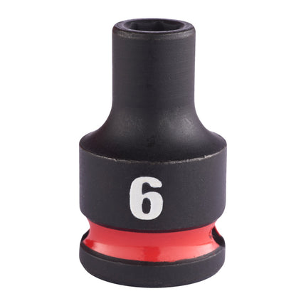 Milwaukee Krachtdop ⅜” 6mm kort Shockwave- 4932480263