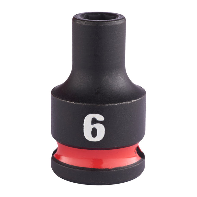 Milwaukee Krachtdop ⅜” 6mm kort Shockwave- 4932480263