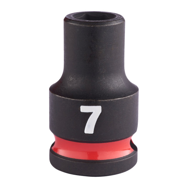 Milwaukee Krachtdop ⅜” 7mm kort Shockwave- 4932480264