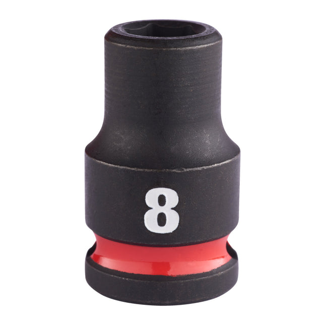 Milwaukee Krachtdop ⅜” 8mm kort Shockwave- 4932480265