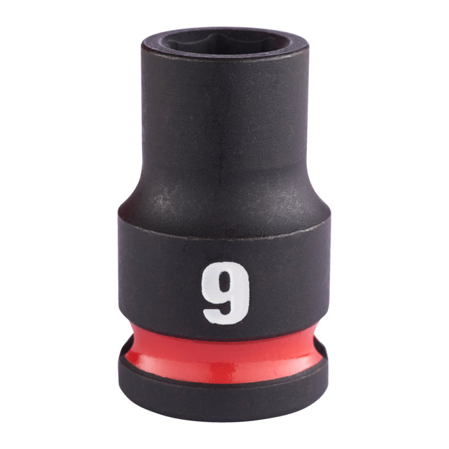 Milwaukee Krachtdop ⅜” 9mm kort Shockwave- 4932480266