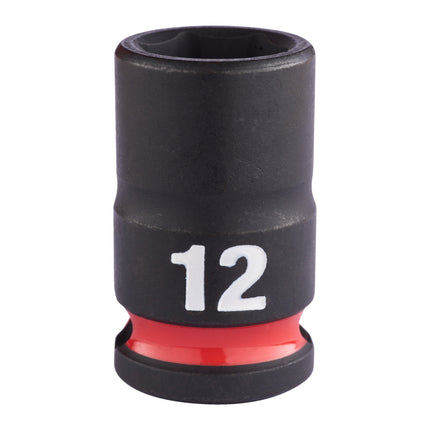 Milwaukee Krachtdop ⅜” 12mm kort Shockwave- 4932480269