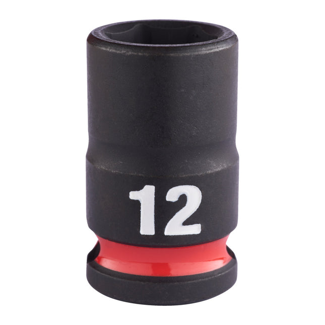 Milwaukee Krachtdop ⅜” 12mm kort Shockwave- 4932480269