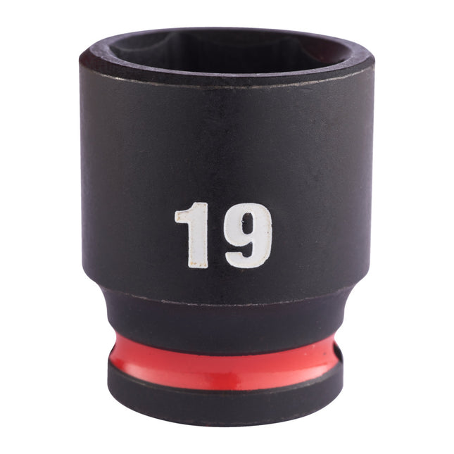 Milwaukee Krachtdop ⅜” 19mm kort Shockwave- 4932480276