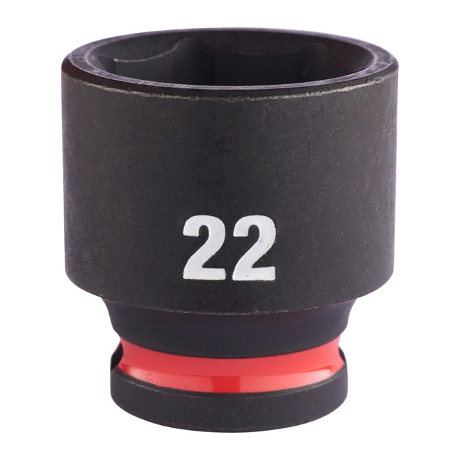 Milwaukee Krachtdop ⅜” 22mm kort Shockwave- 4932480279