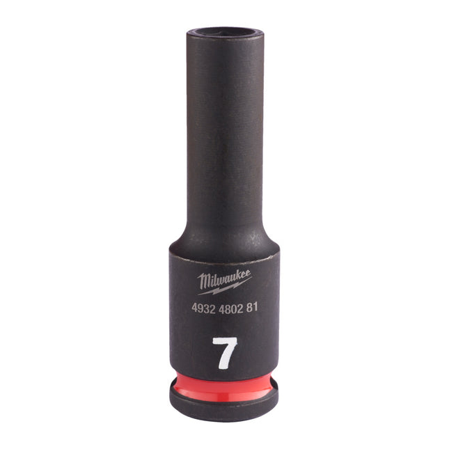 Milwaukee Krachtdop ⅜” 7mm lang Shockwave- 4932480281