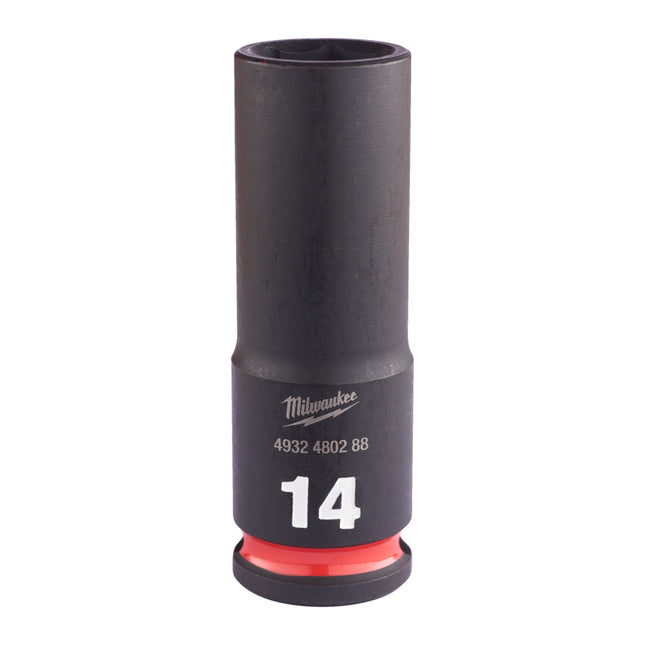 Milwaukee Krachtdop ⅜” 14mm lang Shockwave- 4932480288