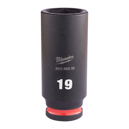 Milwaukee Krachtdop ⅜” 19mm lang Shockwave- 4932480293