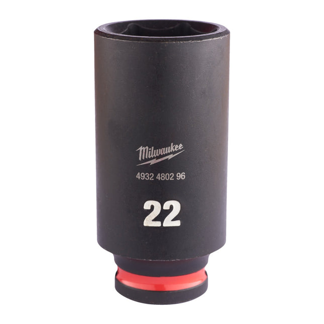 Milwaukee Krachtdop ⅜” 22mm lang Shockwave- 4932480296