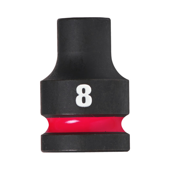 Milwaukee Krachtdop ½” 8mm kort Shockwave- 4932480302