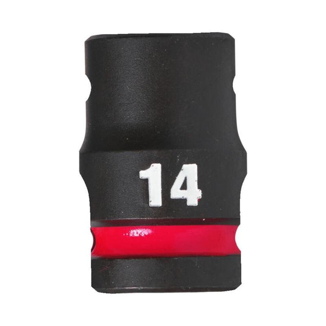 Milwaukee Krachtdop ½” 14mm kort Shockwave- 4932480308