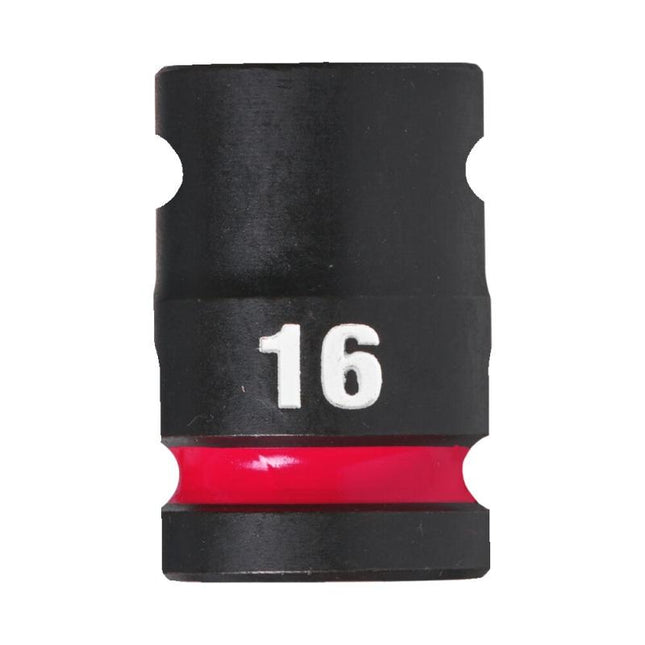 Milwaukee Krachtdop ½” 16mm kort Shockwave- 4932480310