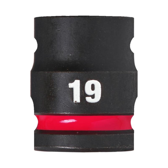 Milwaukee Krachtdop ½” 19mm kort Shockwave- 4932480313