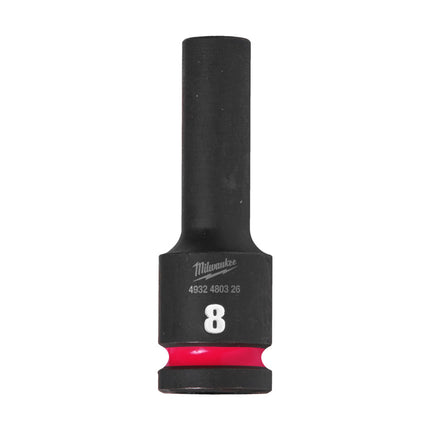 Milwaukee Krachtdop ½” 8mm lang Shockwave- 4932480326