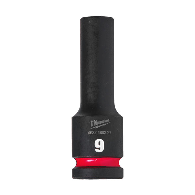 Milwaukee Krachtdop ½” 9mm lang Shockwave- 4932480327
