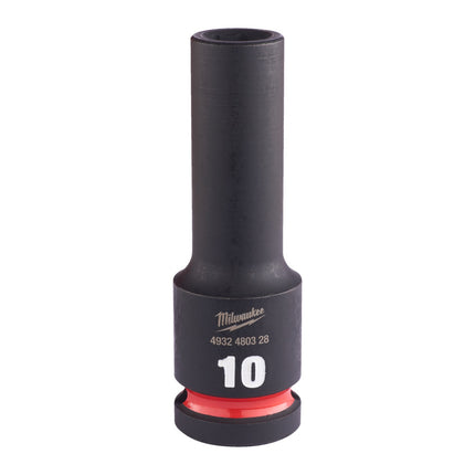 Milwaukee Krachtdop ½" 10mm lang Shockwave- 4932480328