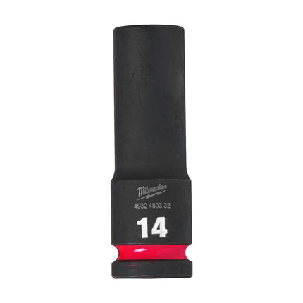 Milwaukee Krachtdop ½” 14mm lang Shockwave- 4932480332