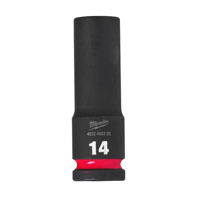 Milwaukee Krachtdop ½” 14mm lang Shockwave- 4932480332