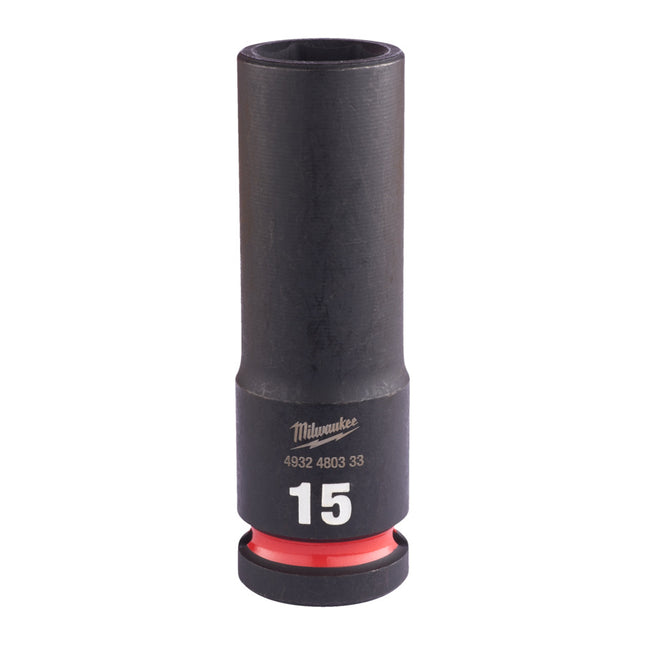 Milwaukee Krachtdop ½” 15mm lang Shockwave- 4932480333