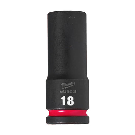 Milwaukee Krachtdop ½” 18mm lang Shockwave- 4932480336