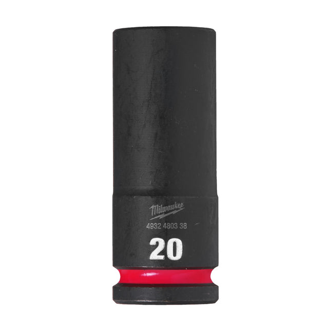 Milwaukee Krachtdop ½” 20mm lang Shockwave- 4932480338