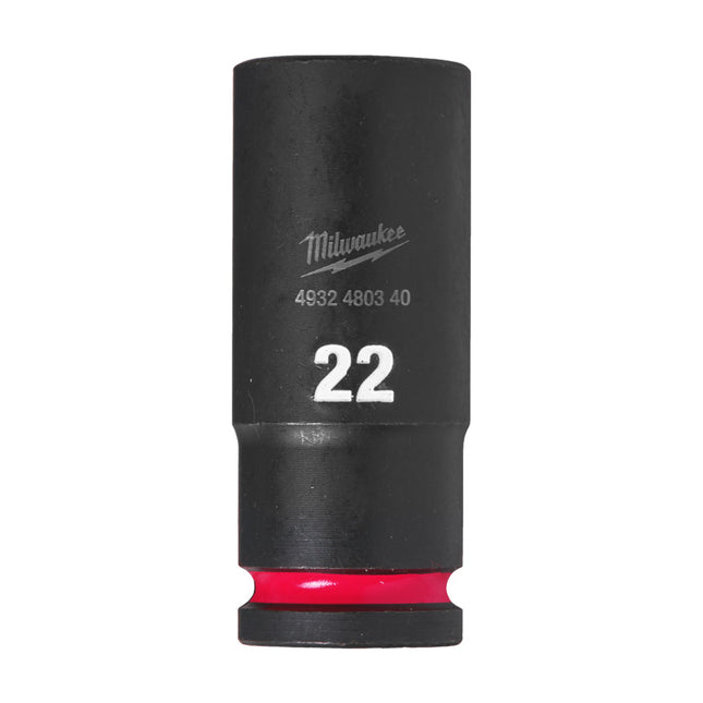 Milwaukee Krachtdop ½” 22mm lang Shockwave- 4932480340