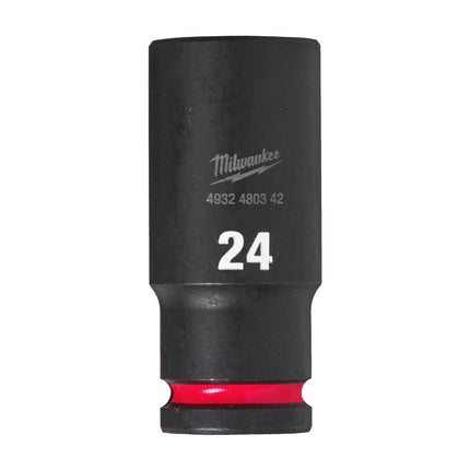 Milwaukee Krachtdop ½” 24mm lang Shockwave- 4932480342