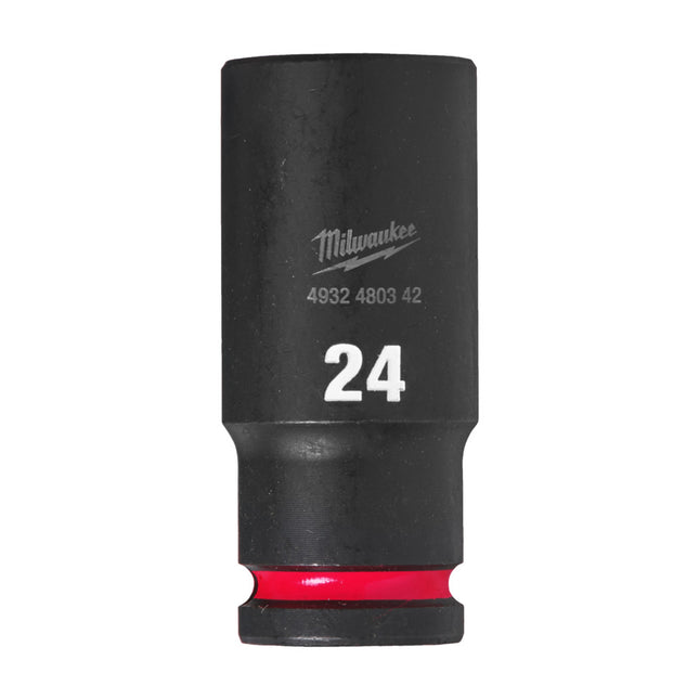 Milwaukee Krachtdop ½” 24mm lang Shockwave- 4932480342