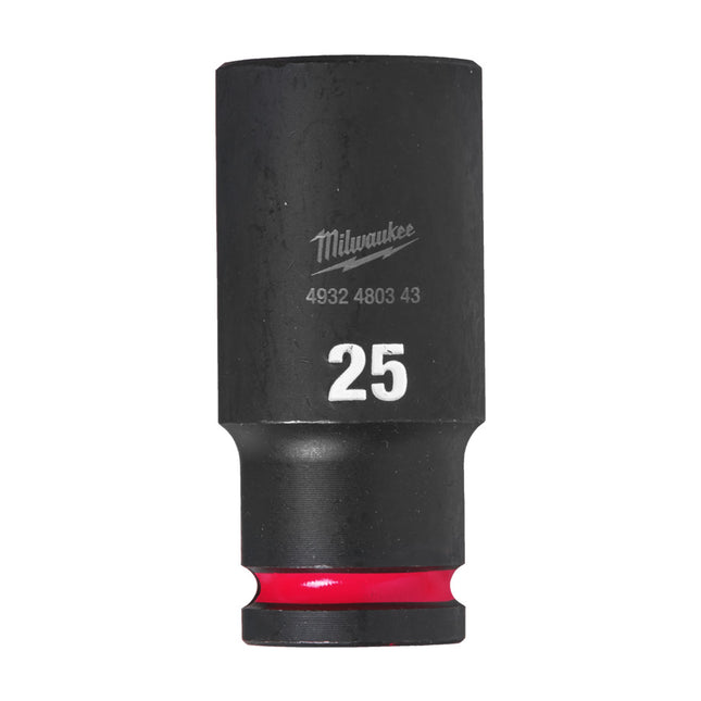 Milwaukee Krachtdop ½” 25mm lang Shockwave- 4932480343