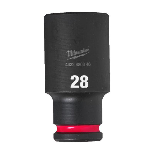 Milwaukee Krachtdop ½” 28mm lang Shockwave- 4932480346