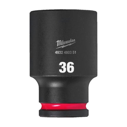 Milwaukee Krachtdop ½” 36mm lang Shockwave- 4932480351