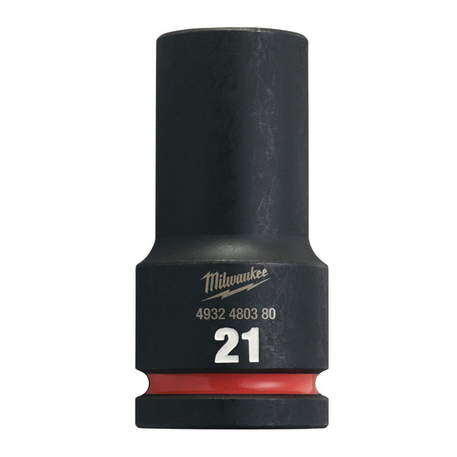 Milwaukee SHOCKWAVE™ Krachtdop 3/4" lang 21 mm- 4932480380