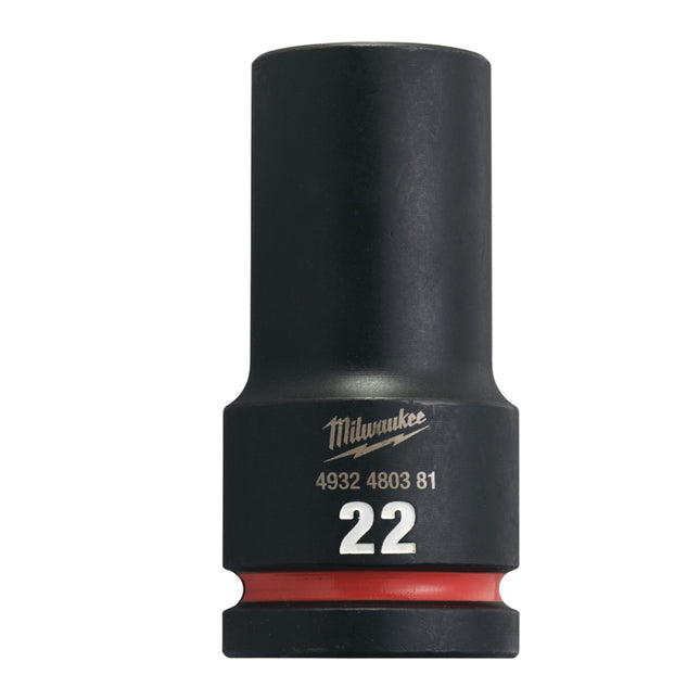 Milwaukee SHOCKWAVE™ Krachtdop 3/4" lang 22 mm- 4932480381