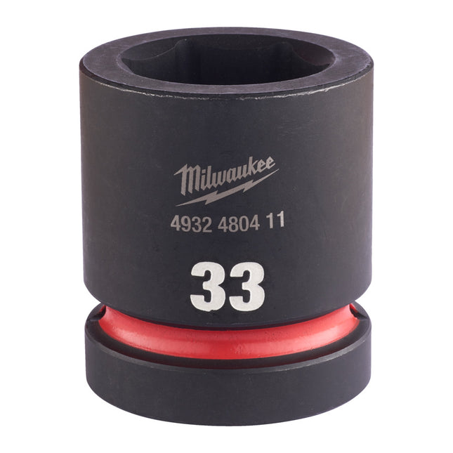 Milwaukee Krachtdop 1” 33mm kort Shockwave- 4932480411