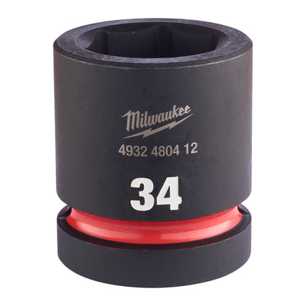 Milwaukee Krachtdop 1” 34mm kort Shockwave- 4932480412