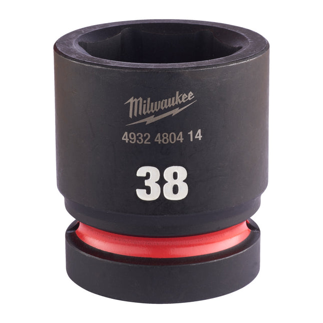 Milwaukee Krachtdop 1” 38mm kort Shockwave- 4932480414