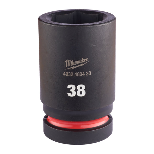 Milwaukee Krachtdop 1” 38mm lang Shockwave- 4932480430