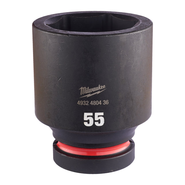 Milwaukee Krachtdop 1” 55mm lang Shockwave- 4932480436